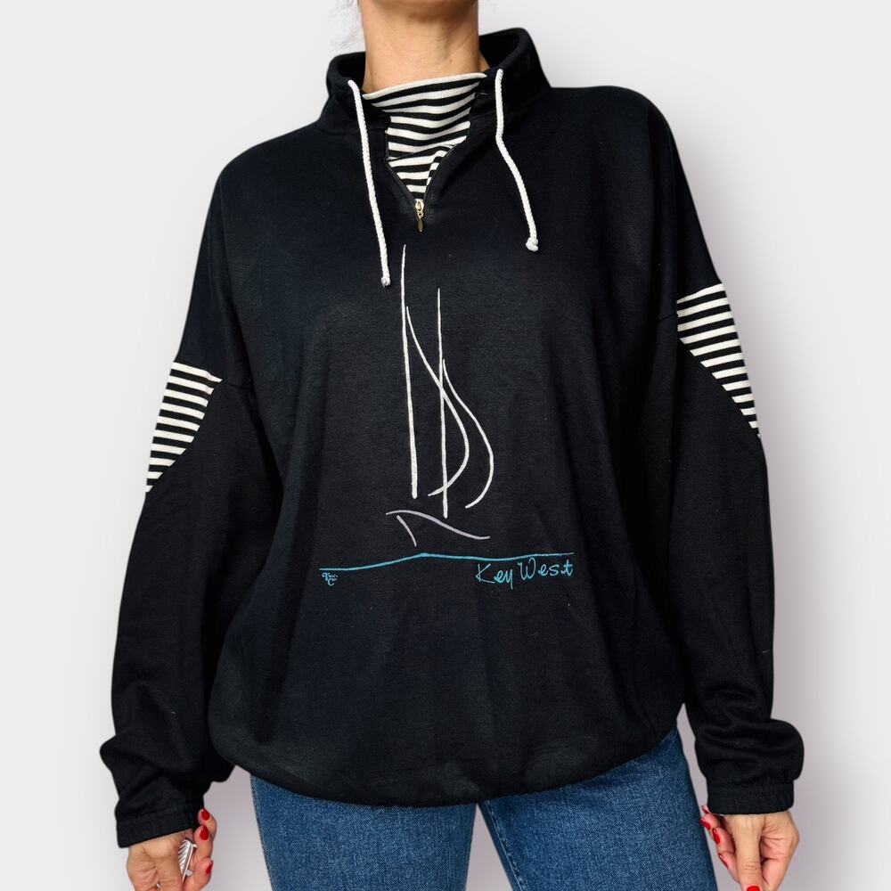 80s Key West Sweatshirt‎ Top Size XL